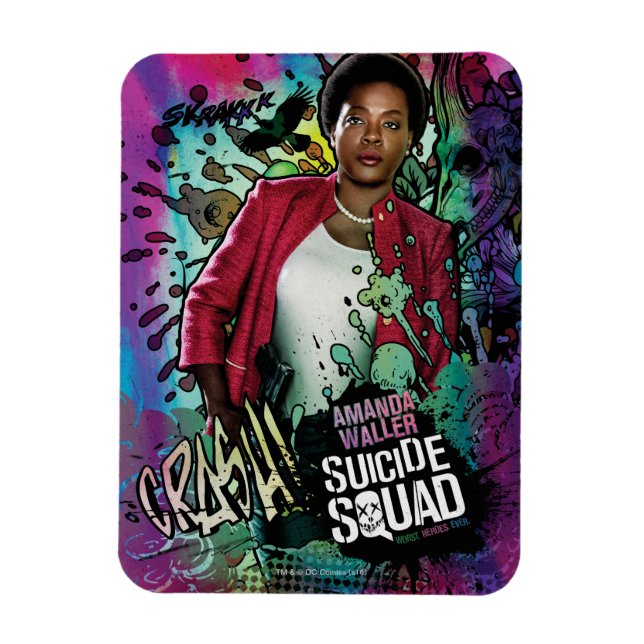 Suicide Squad | Amanda Waller Character Graffiti Magnet (Vertikal)