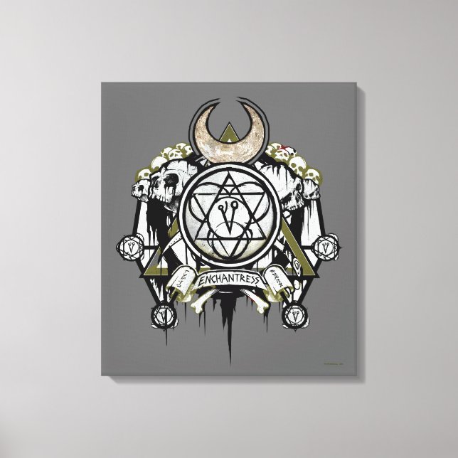 Suicide Squad | Anchantress Symbols Tattoo Art Canvastryck (Framsida)