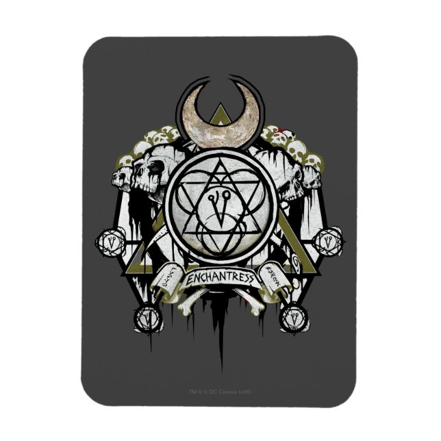 Suicide Squad | Anchantress Symbols Tattoo Art Magnet (Vertikal)