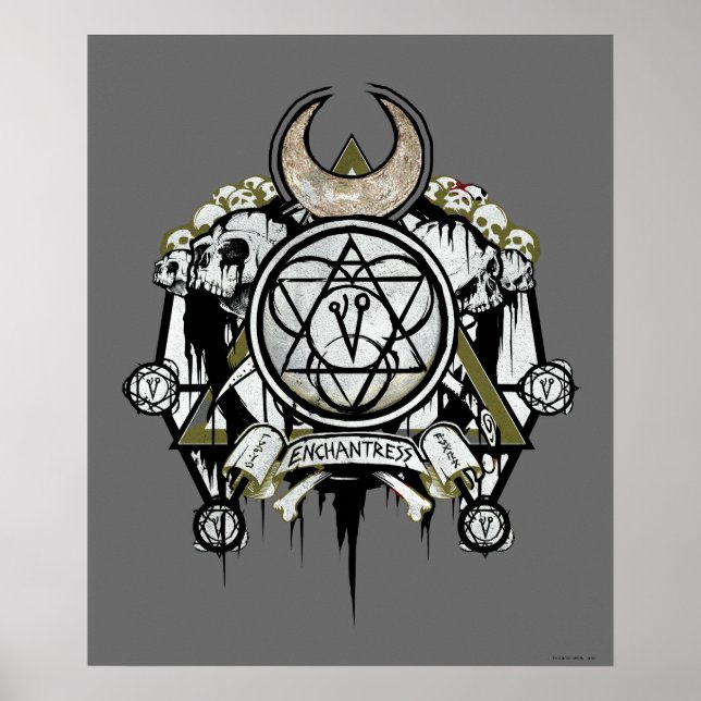Suicide Squad | Anchantress Symbols Tattoo Art Poster (Framsidan)