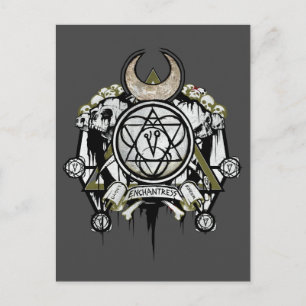 Suicide Squad Anchantress Symbols Tattoo Art Vykort