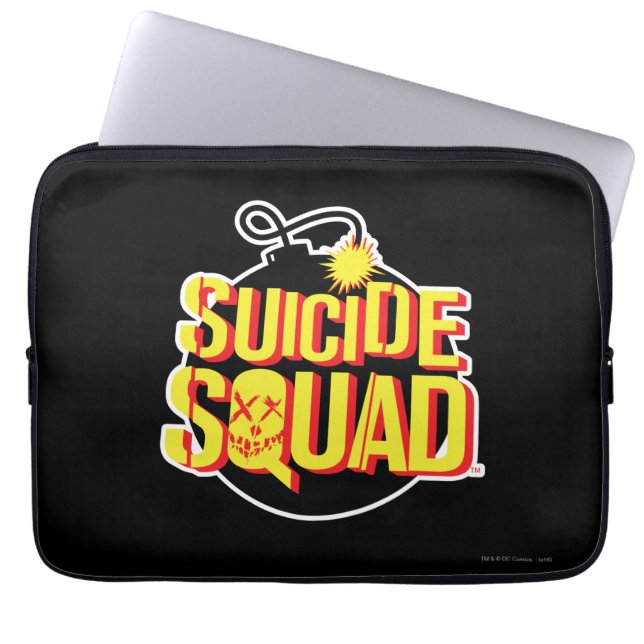 Suicide Squad | Bombernas Logotyp Laptop Fodral (Framsidan)