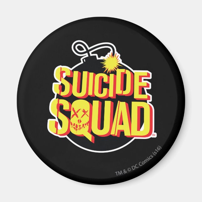 Suicide Squad | Bombernas Logotyp Magnet (Framsidan)