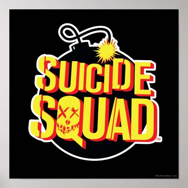 Suicide Squad | Bombernas Logotyp Poster (Framsidan)
