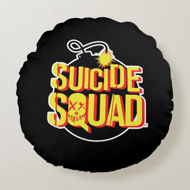 Suicide Squad | Bombernas Logotyp Rund Kudde (Framsidan)
