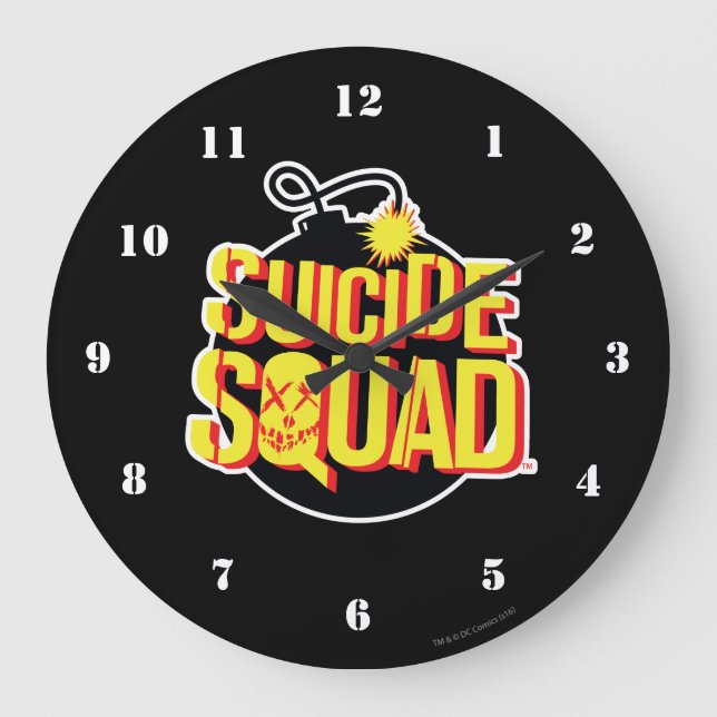 Suicide Squad | Bombernas Logotyp Stor Klocka (Framsida)