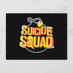 Suicide Squad Bombernas Logotyp Vykort