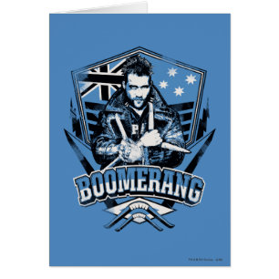 Suicide Squad Boomerang Badge Hälsningskort