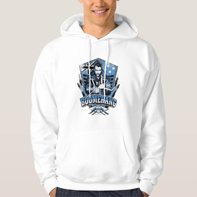 Suicide Squad | Boomerang Badge Hoodie (Framsida)