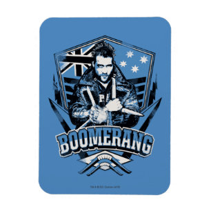 Suicide Squad Boomerang Badge Magnet