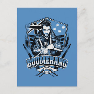 Suicide Squad Boomerang Badge Vykort