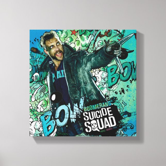 Suicide Squad | Boomerang Character Graffiti Canvastryck (Framsida)