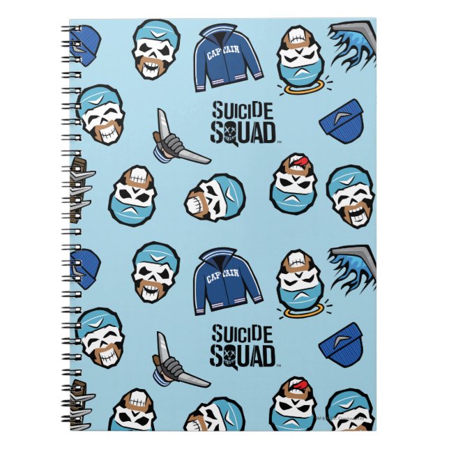 Suicide Squad | Boomerang Emoji Mönster Anteckningsbok (Framsidan)
