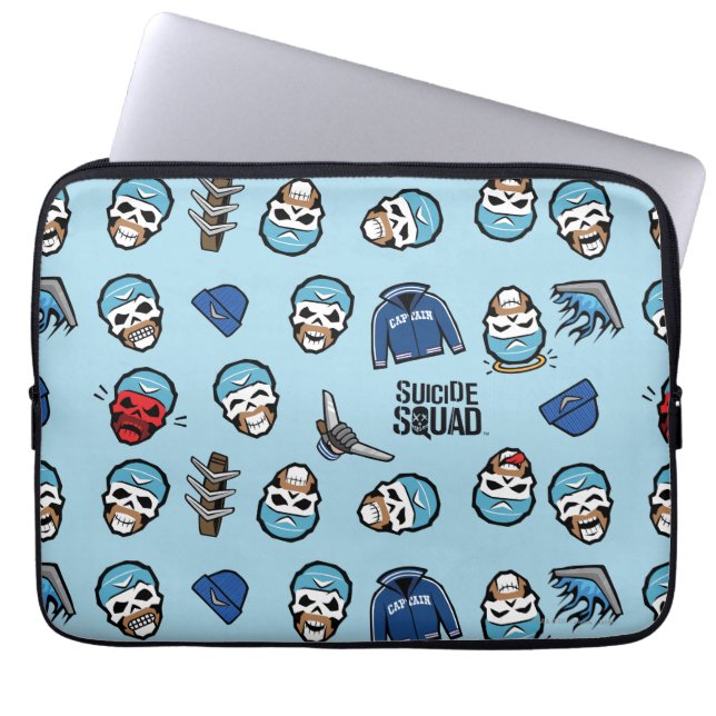 Suicide Squad | Boomerang Emoji Mönster Laptop Sleeve (Framsidan)