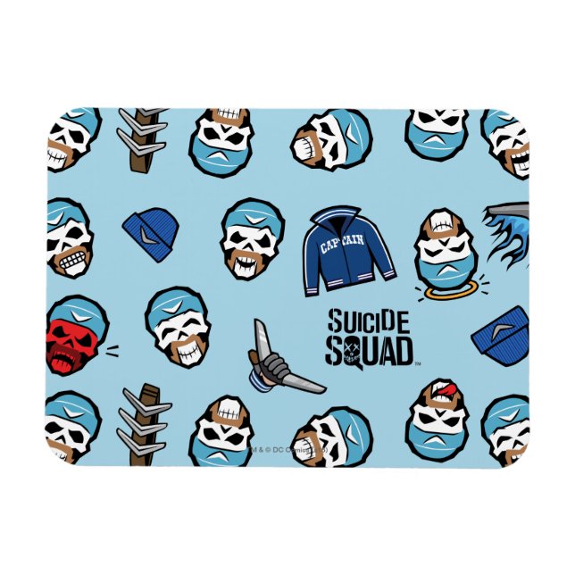 Suicide Squad | Boomerang Emoji Mönster Magnet (Horisontell)