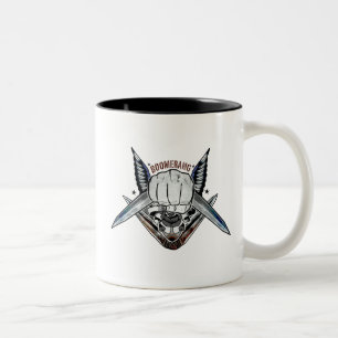Suicide Squad Boomerang Fist Tattoo Art Två-Tonad Mugg