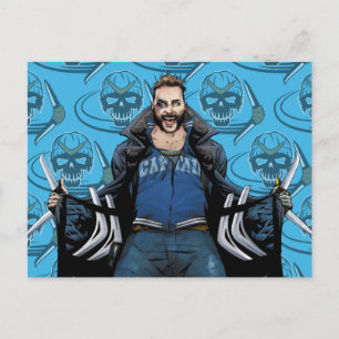 Suicide Squad Boomerang Tecknad Bok Art Vykort