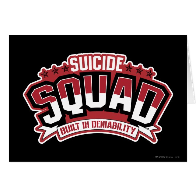 Suicide Squad | Byggt i ansvarsskyldighet Hälsningskort (Framsidan Horizontal)