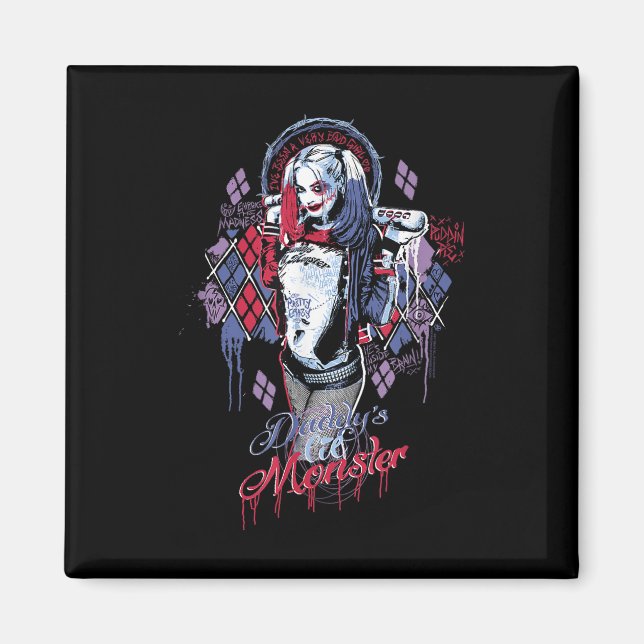 Suicide Squad Daddys Little Monster Magnet (Framsidan)