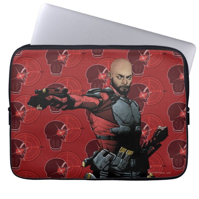 Suicide Squad | Deadshot Tecknad Bok Art Laptop Fodral (Framsidan)