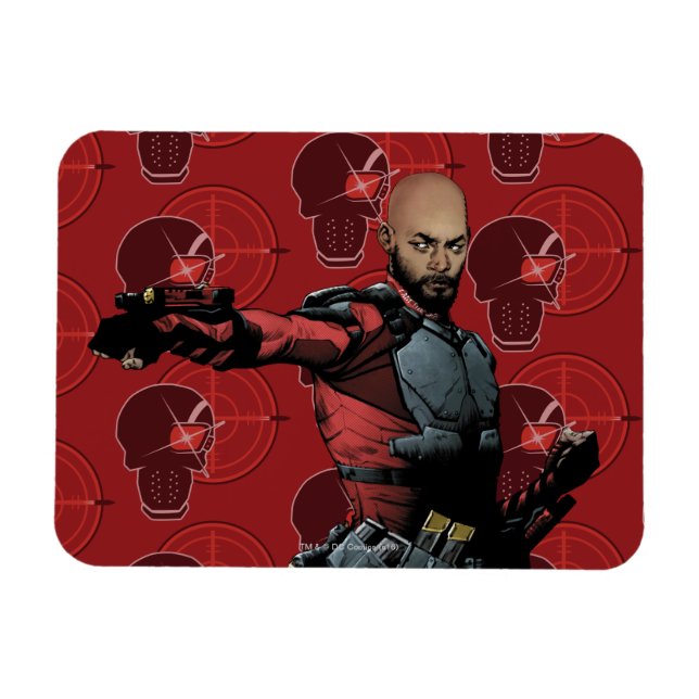 Suicide Squad | Deadshot Tecknad Bok Art Magnet (Horisontell)