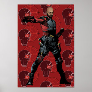 Suicide Squad Deadshot Tecknad Bok Art Poster