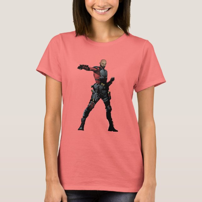 Suicide Squad | Deadshot Tecknad Bok Art T-shirt (Framsida)