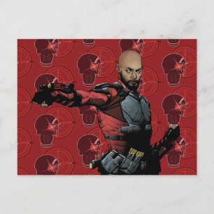Suicide Squad Deadshot Tecknad Bok Art Vykort