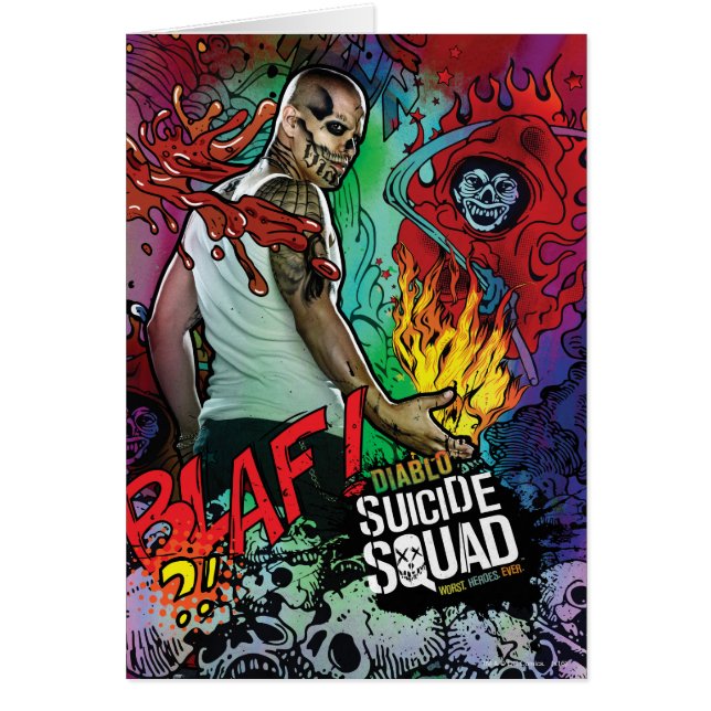 Suicide Squad | Diablo Character Graffiti Hälsningskort (Framsidan)
