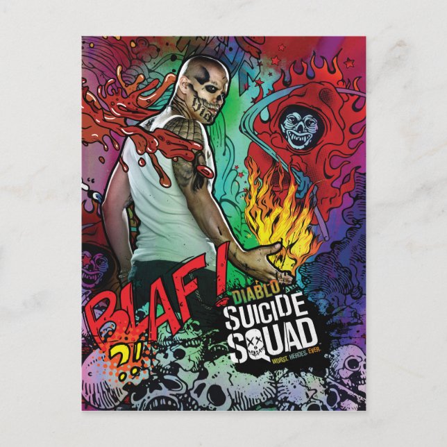 Suicide Squad | Diablo Character Graffiti Vykort (Framsida)