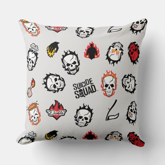 Suicide Squad | Diablo Emoji Mönster Kudde (Framsida)