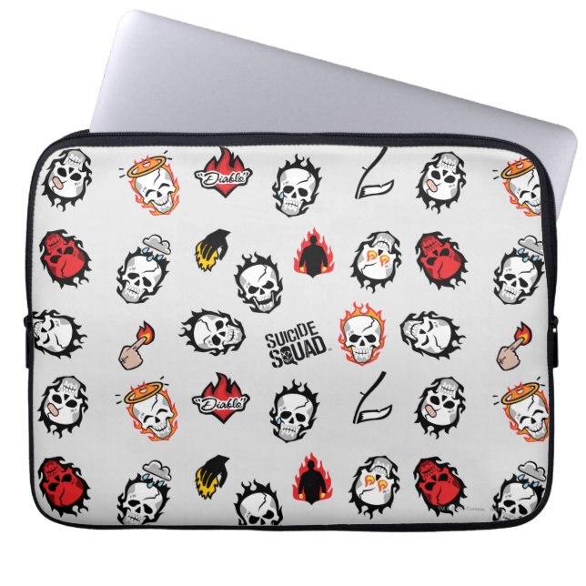 Suicide Squad | Diablo Emoji Mönster Laptop Fodral (Framsidan)