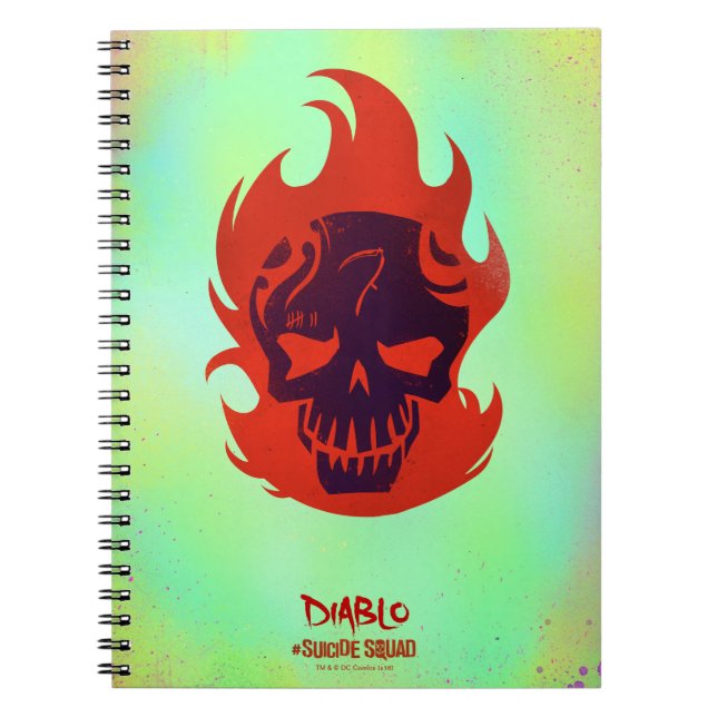 Suicide Squad | Diablo Head Icon Anteckningsbok Med Spiral (Framsidan)
