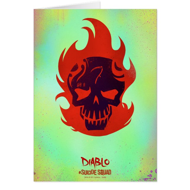 Suicide Squad | Diablo Head Icon Hälsningskort (Framsidan)