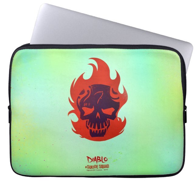 Suicide Squad | Diablo Head Icon Laptop Fodral (Framsidan)