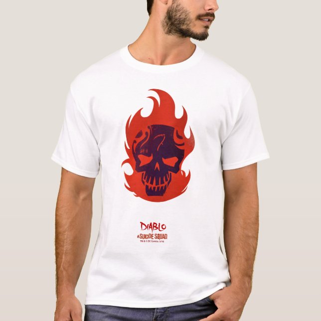 Suicide Squad | Diablo Head Icon T Shirt (Framsida)
