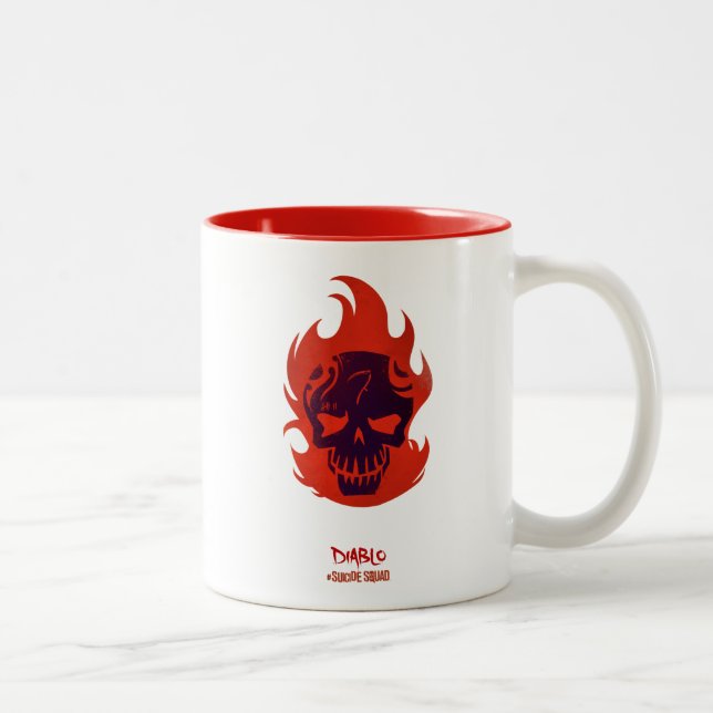 Suicide Squad | Diablo Head Icon Två-Tonad Mugg (Höger)