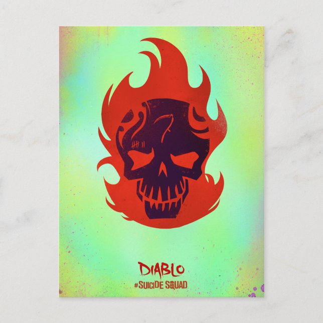 Suicide Squad | Diablo Head Icon Vykort (Framsida)