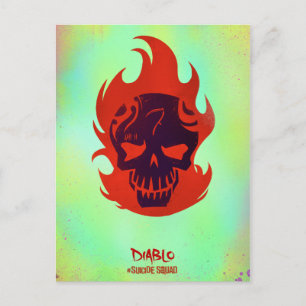 Suicide Squad   Diablo Head Icon Vykort