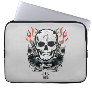 Suicide Squad Diablo Skull & Flames TattoArt Laptop Fodral
