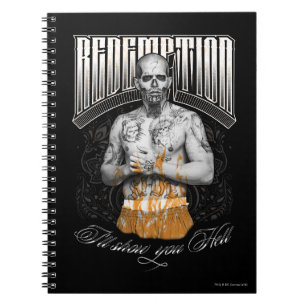 Suicide Squad   El Diablo "Inlösen" Tatto Anteckningsbok Med Spiral