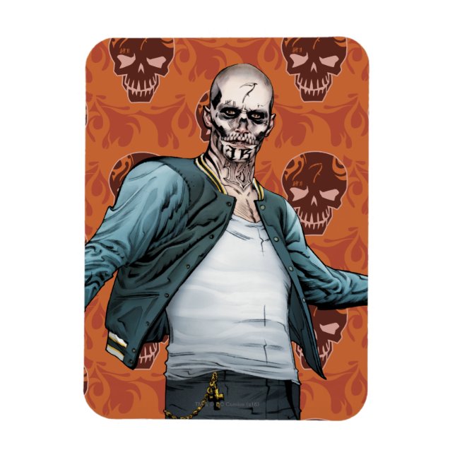 Suicide Squad | El Diablo Tecknad Bok Art Magnet (Vertikal)
