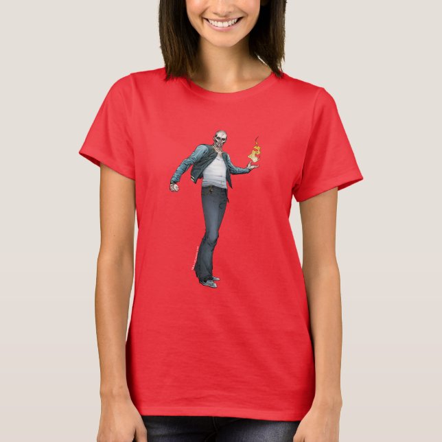 Suicide Squad | El Diablo Tecknad Bok Art Tee Shirt (Framsida)