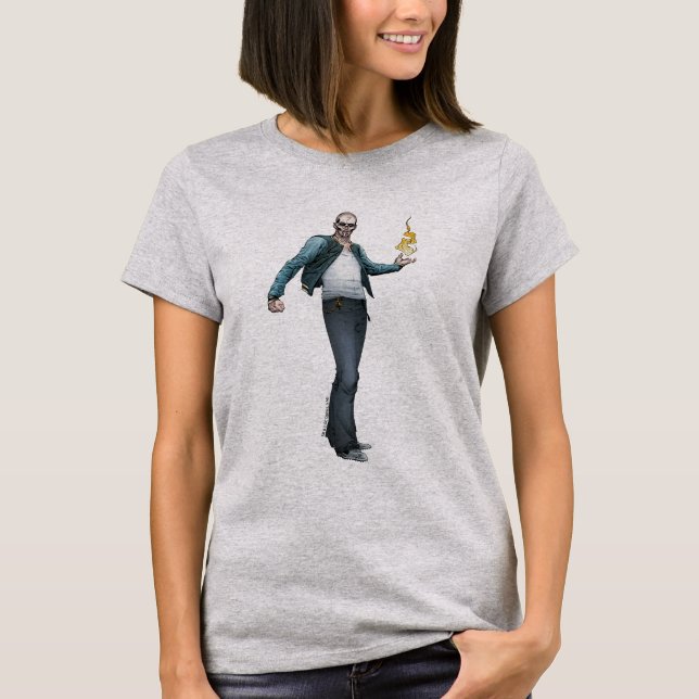 Suicide Squad | El Diablo Tecknad Bok Art Tee Shirt (Framsida)