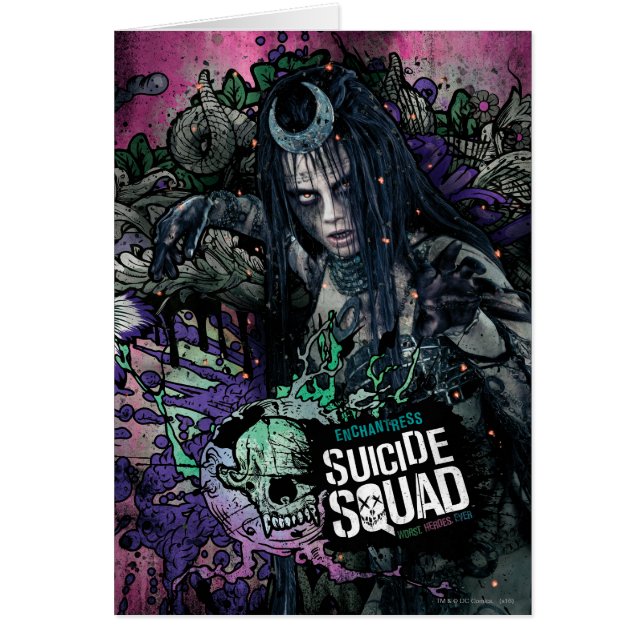 Suicide Squad | Enchantress Character Graffiti Hälsningskort (Framsidan)