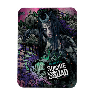 Suicide Squad Enchantress Character Graffiti Magnet