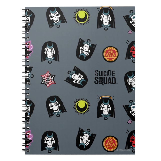 Suicide Squad | Enchantress Emoji Mönster Anteckningsbok Med Spiral (Framsidan)