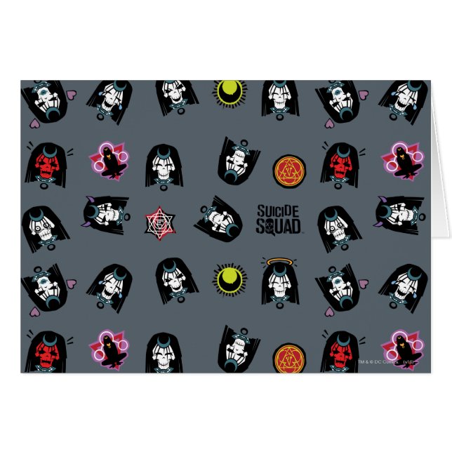 Suicide Squad | Enchantress Emoji Mönster Hälsningskort (Framsidan Horizontal)