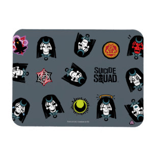 Suicide Squad Enchantress Emoji Mönster Magnet