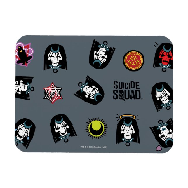 Suicide Squad | Enchantress Emoji Mönster Magnet (Horisontell)